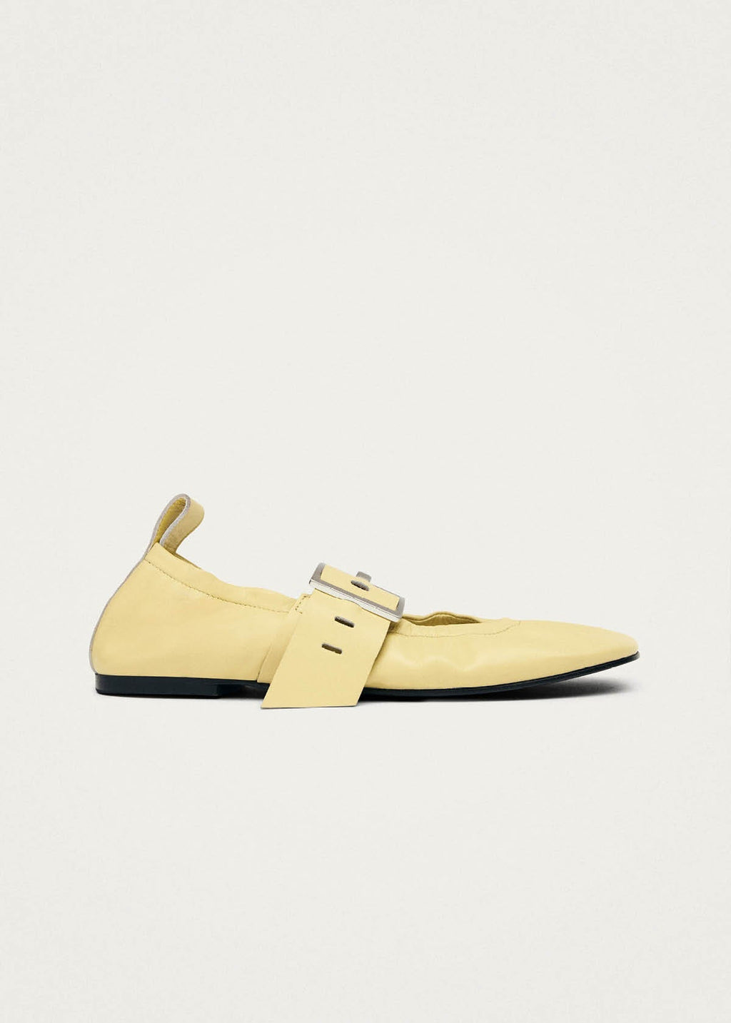 Sarea Vanilla Leather Ballet Flats