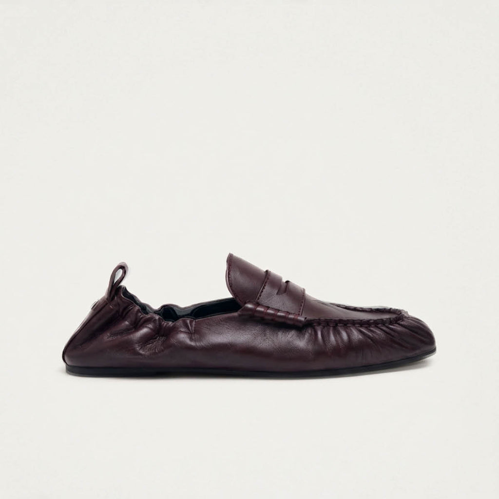 Sage Burgundy Leather Loafers