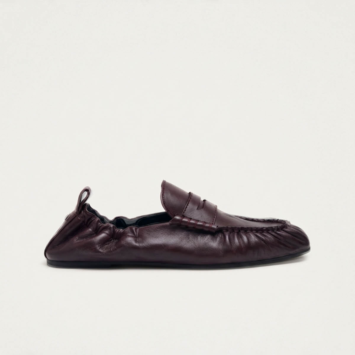 Sage Burgundy Leather Loafers