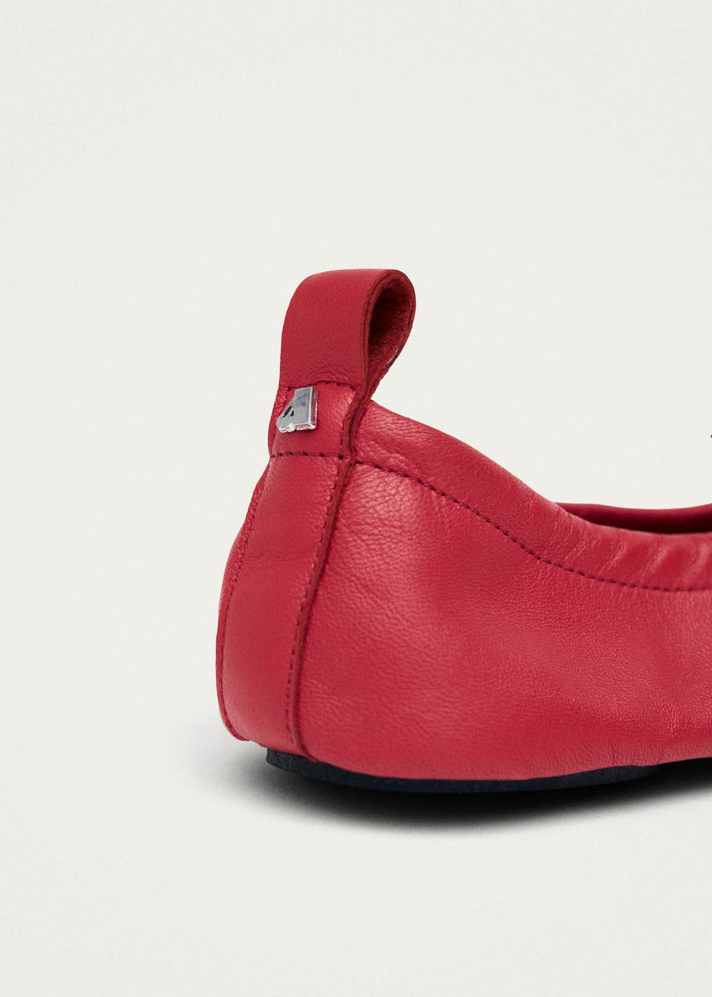 Rosalind Barefoot Red Leather Ballet Flats