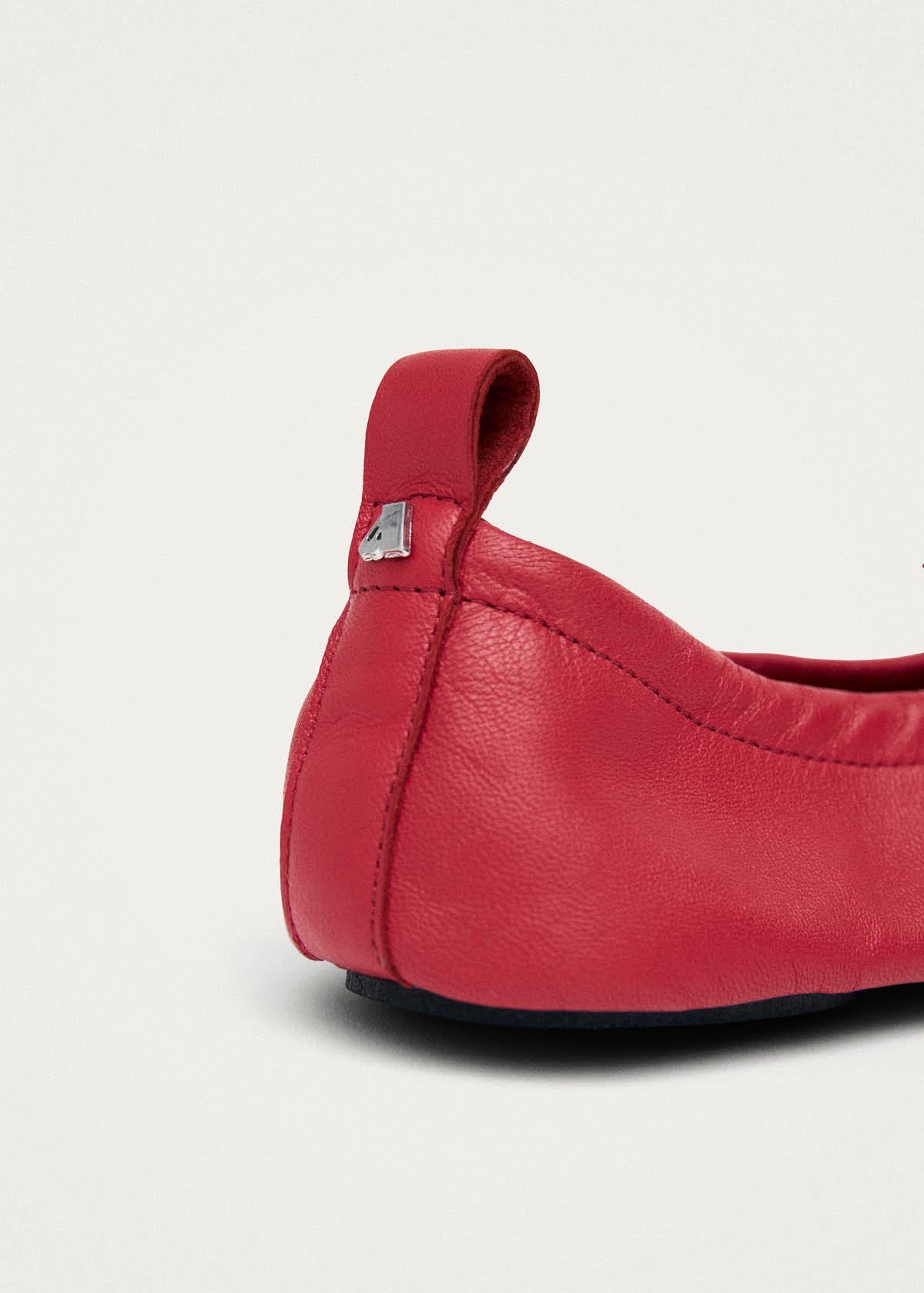 Rosalind Barefoot Red Leather Ballet Flats