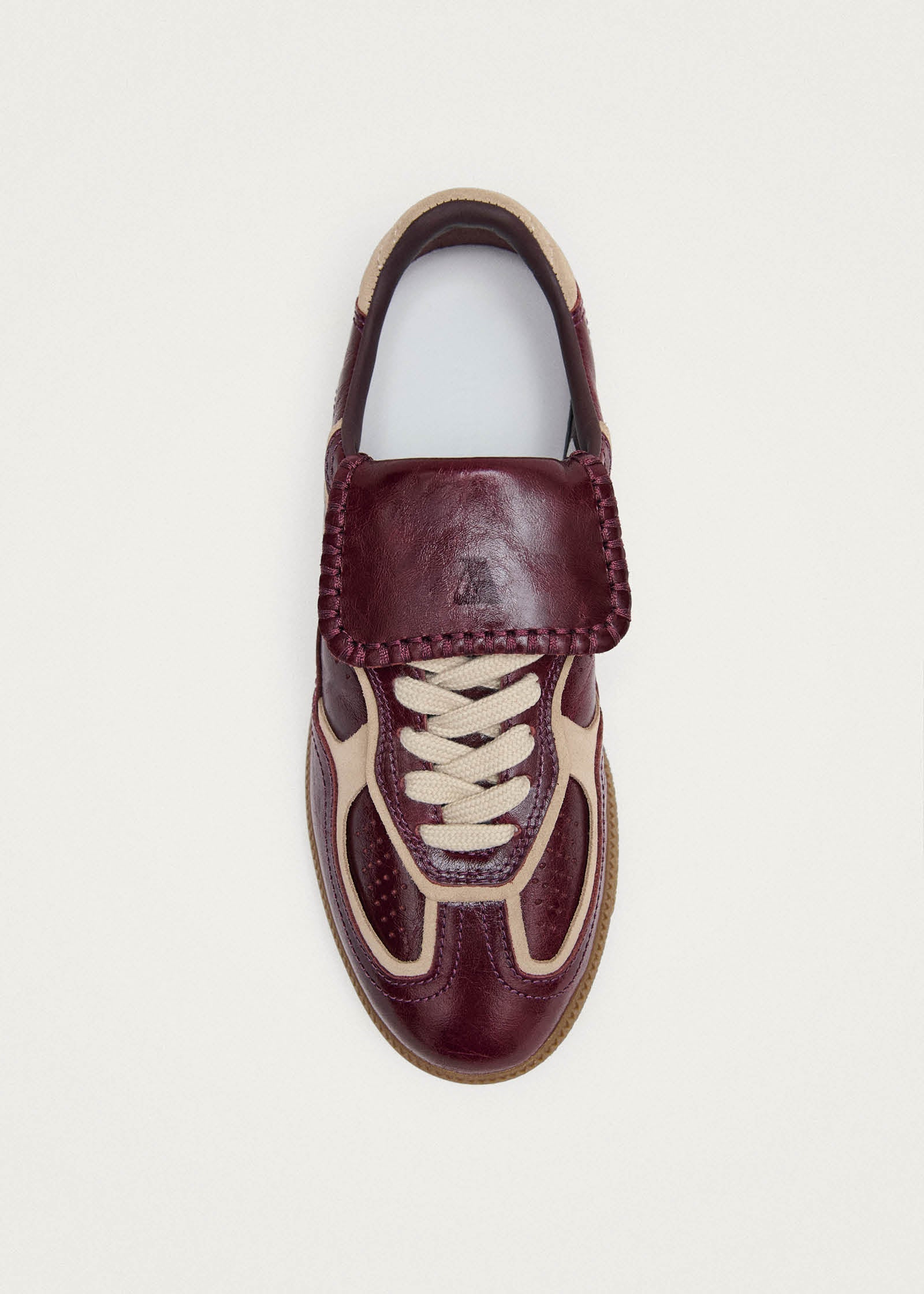 Tb.490 Club Patent Deep Burgundy Leather Sneakers