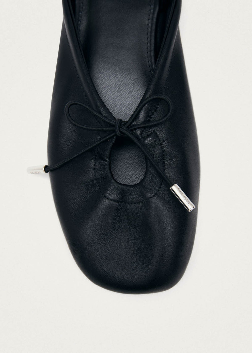 Oli Black Leather Ballet Flats