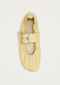 Sarea Vanilla Leather Ballet Flats