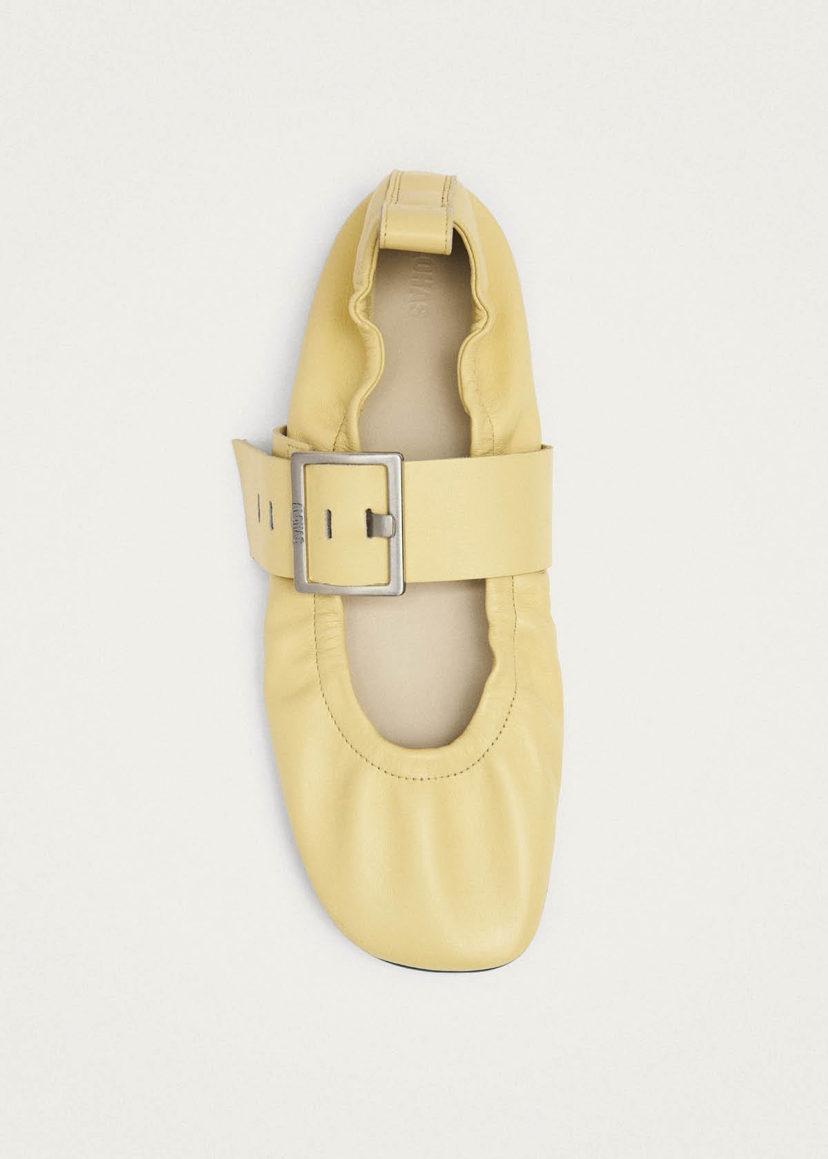 Sarea Vanilla Leather Ballet Flats