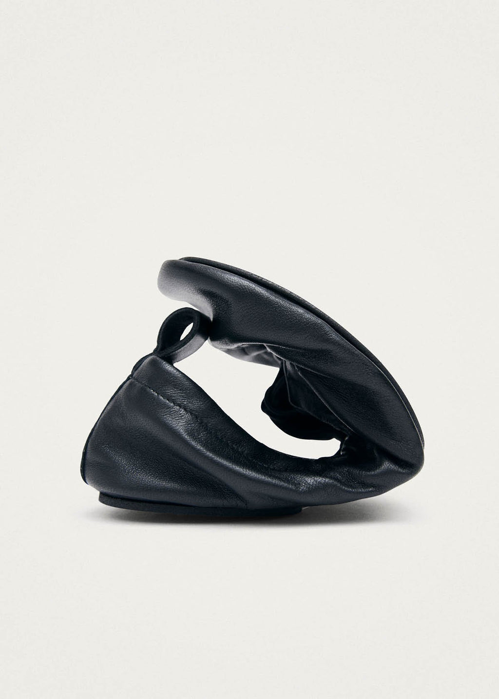 Rosalind Barefoot Black Leather Ballet Flats