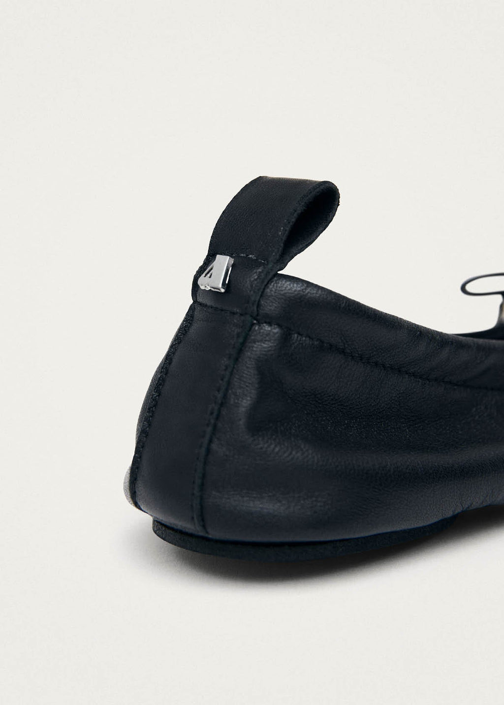Rosalind Barefoot Black Leather Ballet Flats
