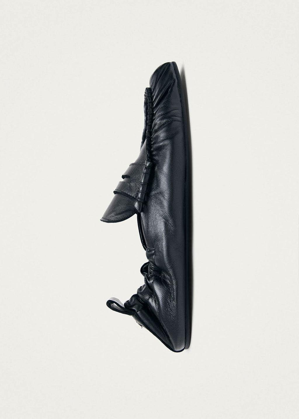 Sage Black Leather Loafers