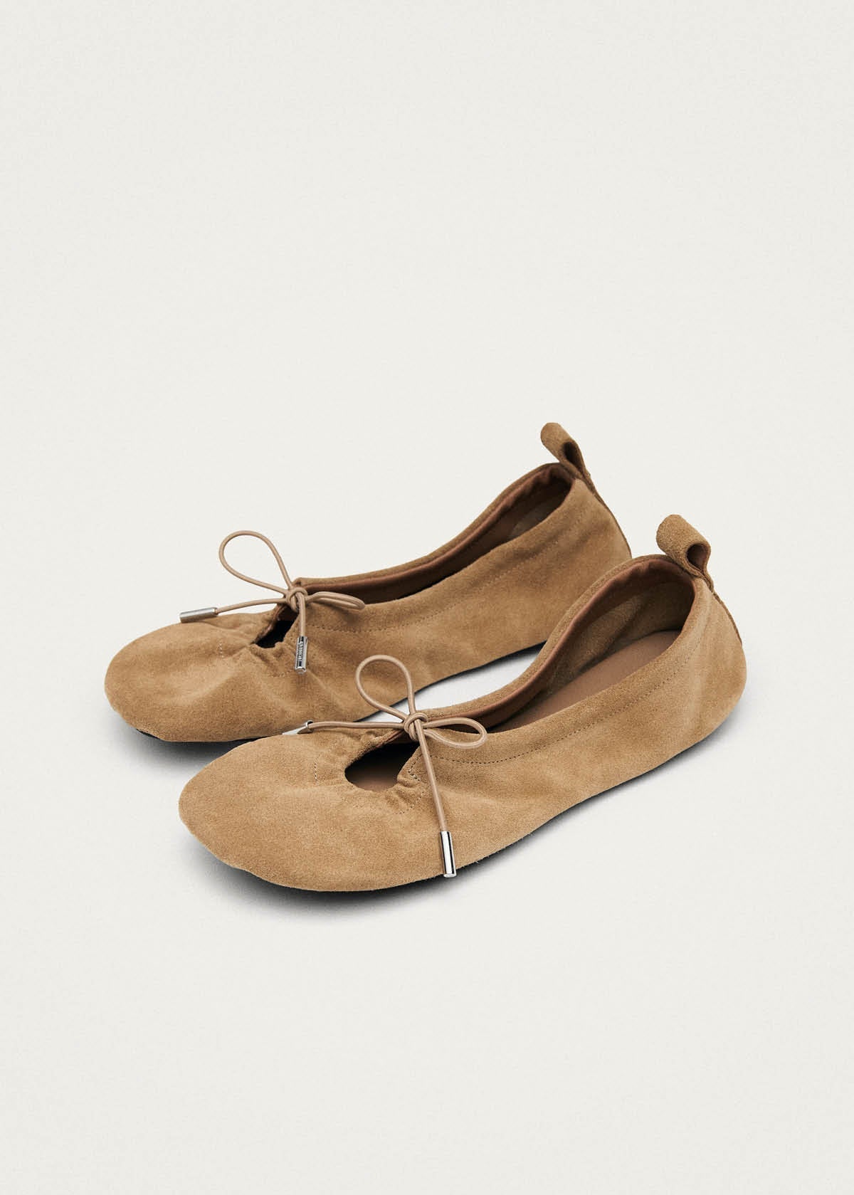 Rosalind Barefoot Suede Sand Leather Ballet Flats