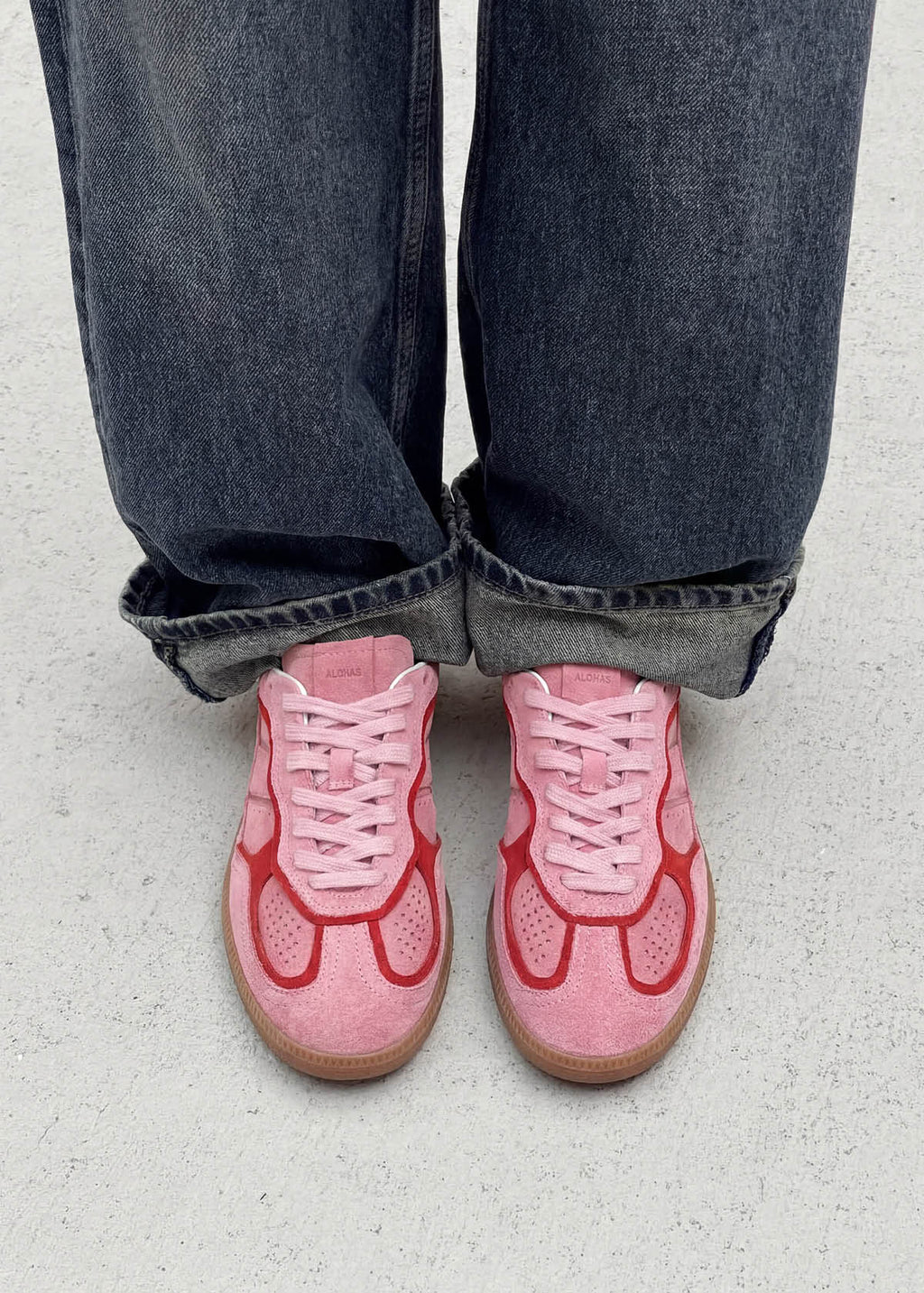 Tb.490 Rife Sea Pink Leather Sneakers