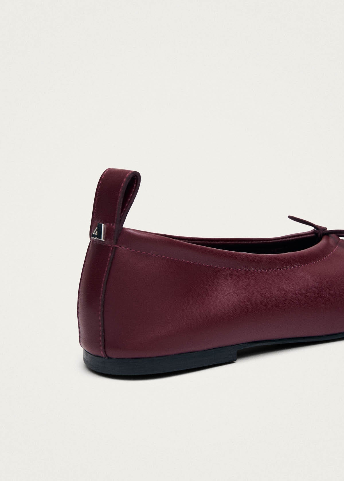 Rosalind Burgundy Vegan Leather Ballet Flats