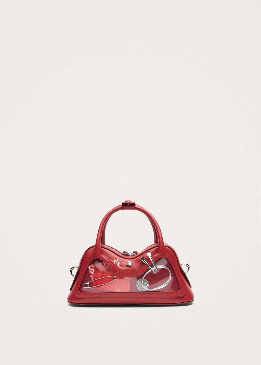 Hilma Mini Vinyl Red Leather Bag