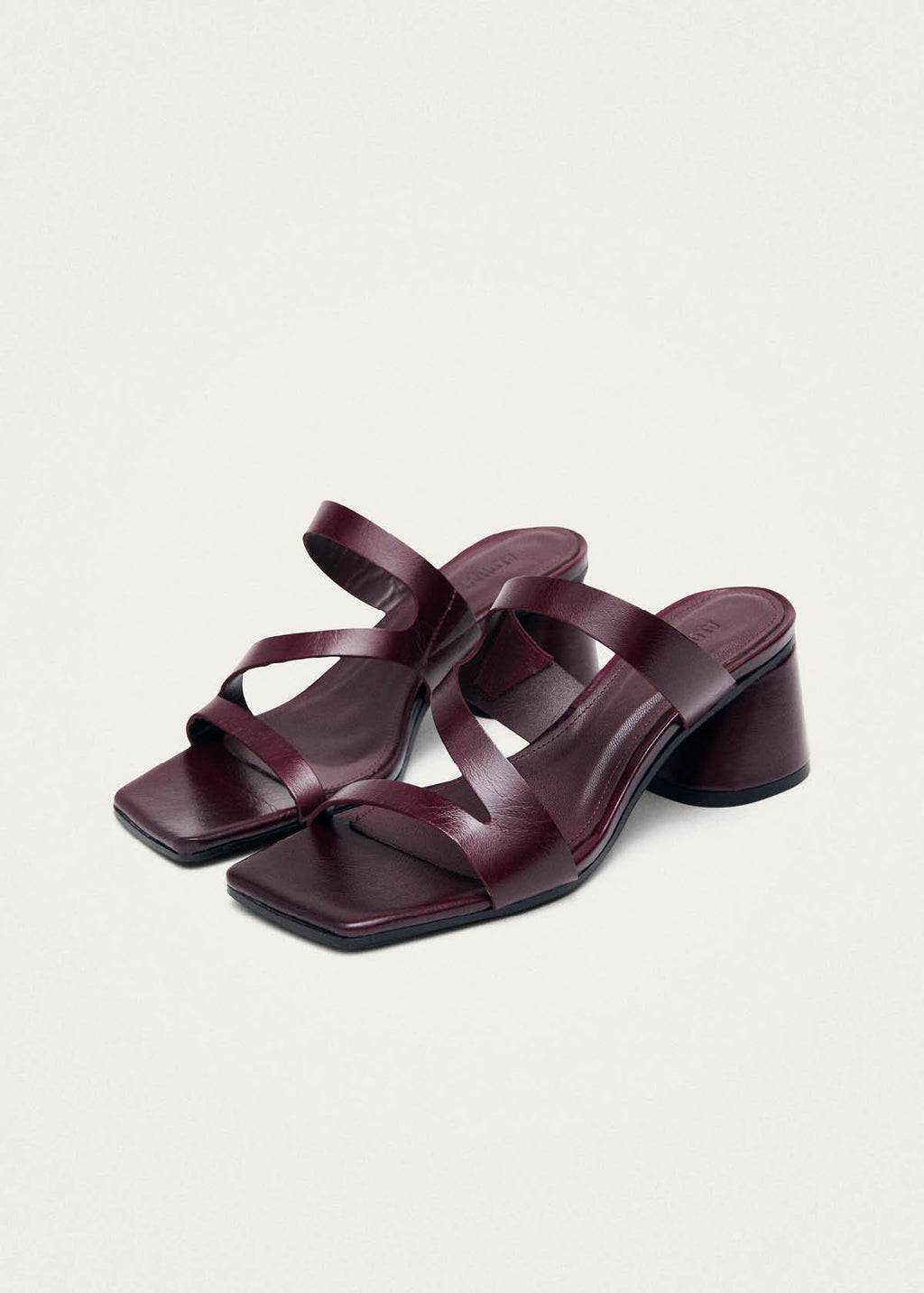 Orielle Rift Burgundy Leather Sandals