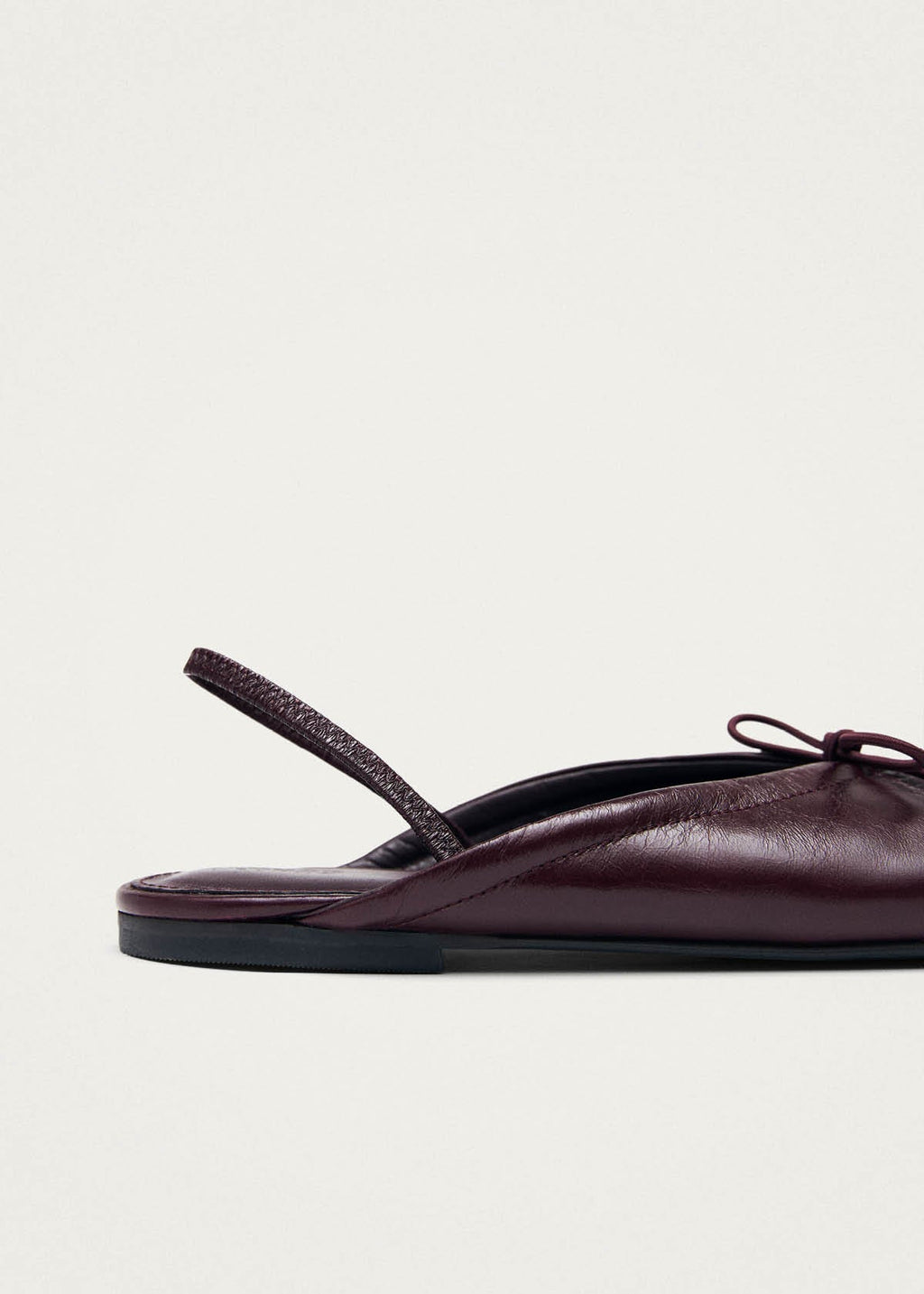Oli Rift Burgundy Leather Ballet Flats