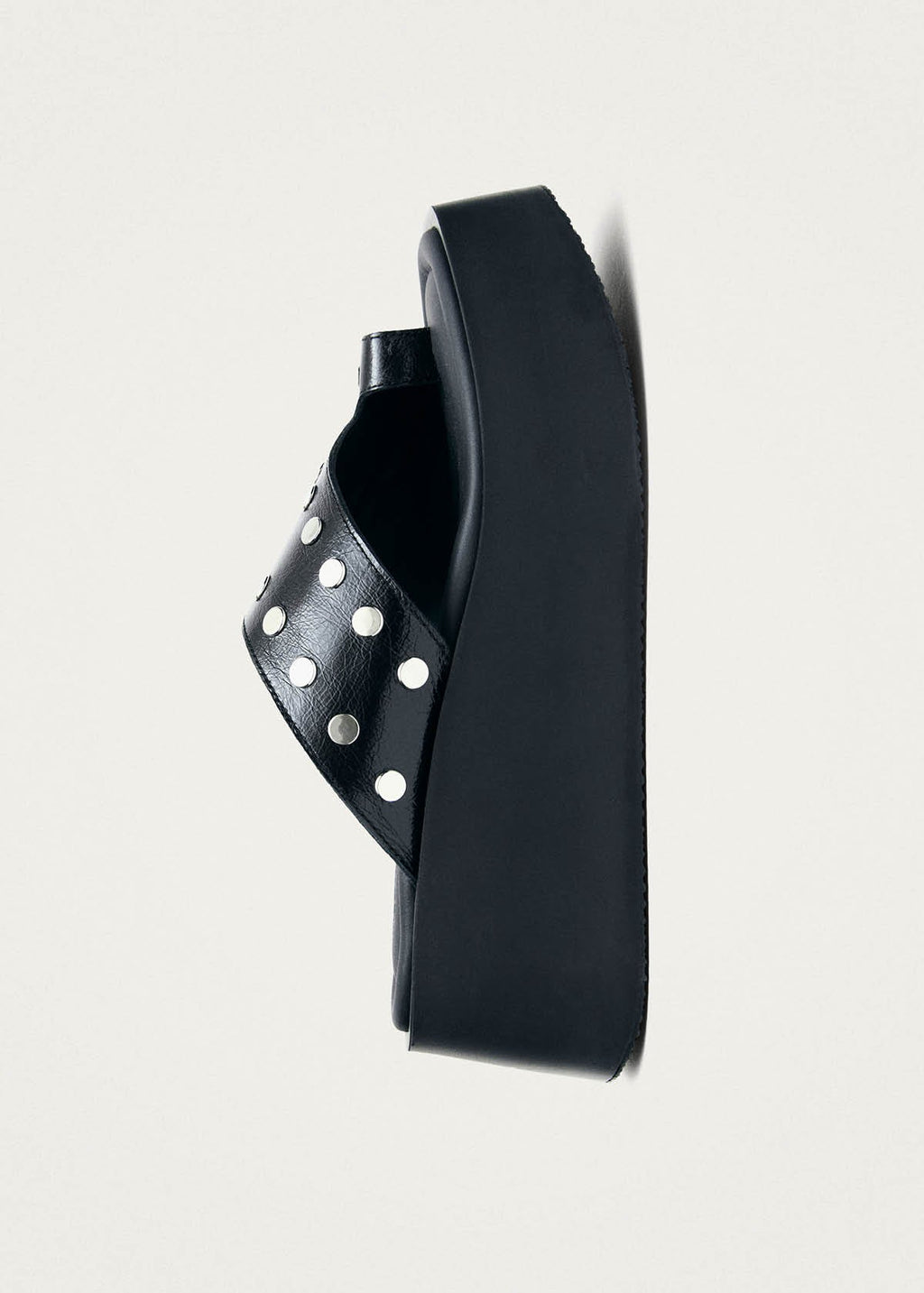 Nova Studs Black Leather Sandals
