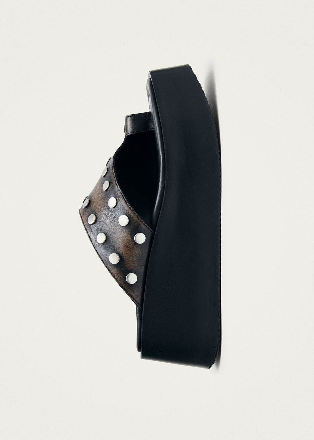 Nova Studs Vintage Effect Brown Leather Sandals