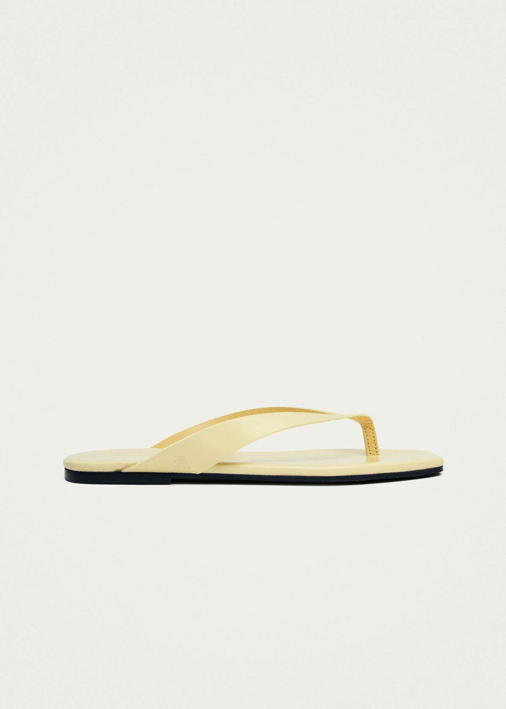 Ola Pale Yellow Leather Sandals