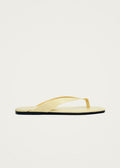 Ola Pale Yellow Leather Sandals