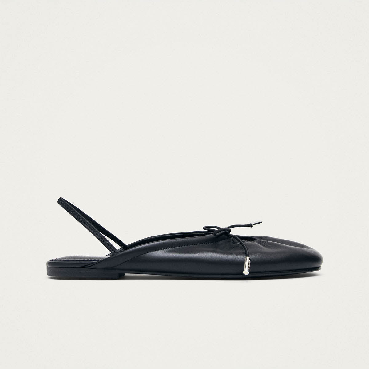 Oli Black Leather Ballet Flats