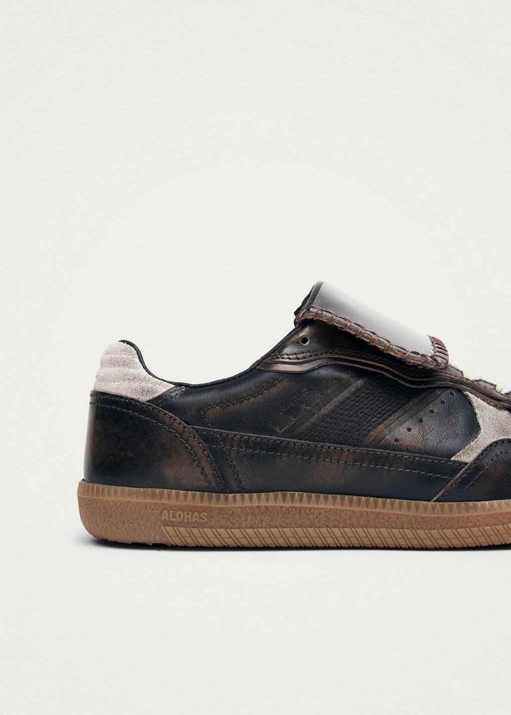 Tb.490 Club Vinyl Vintage Effect Brown Leather Sneakers