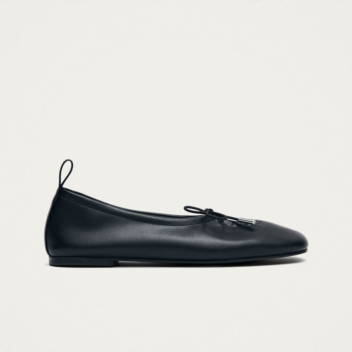 Rosalind Black Vegan Leather Ballet Flats