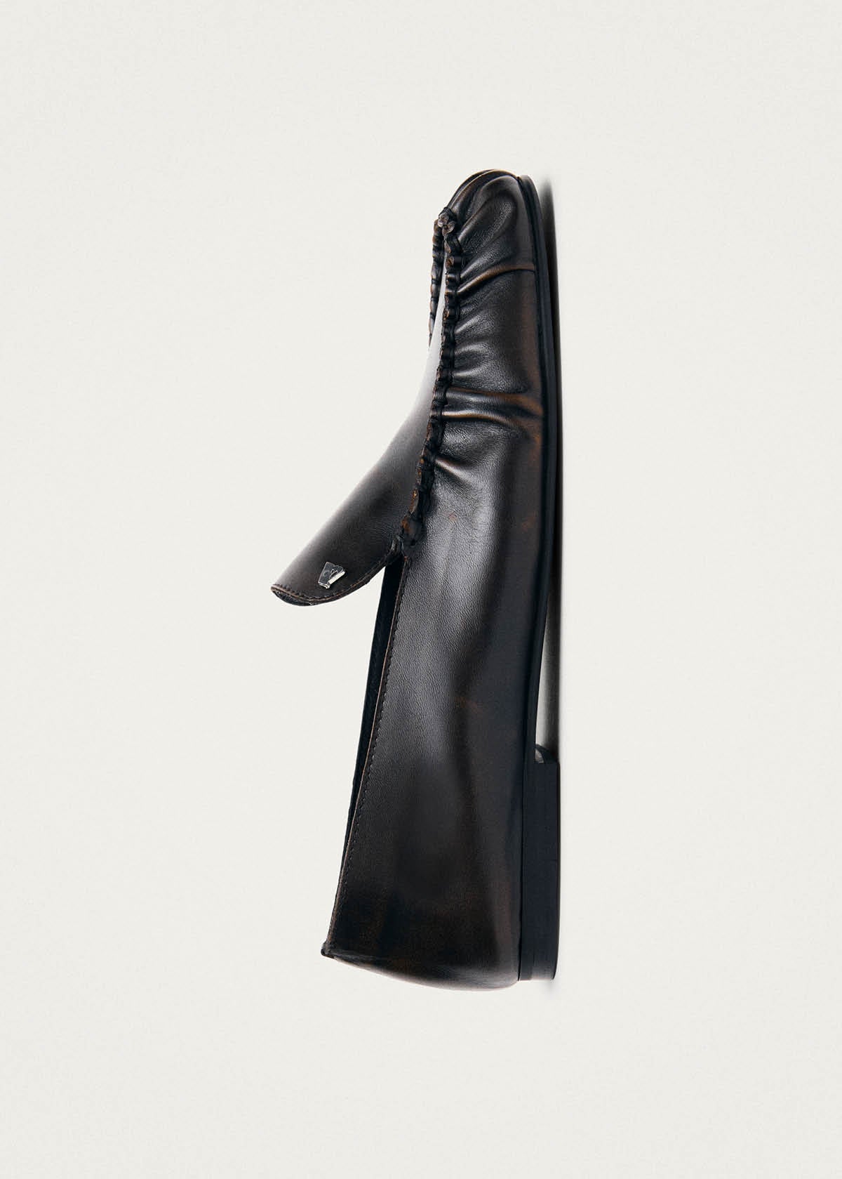 Gabe Vintage Effect Brown Leather Loafers