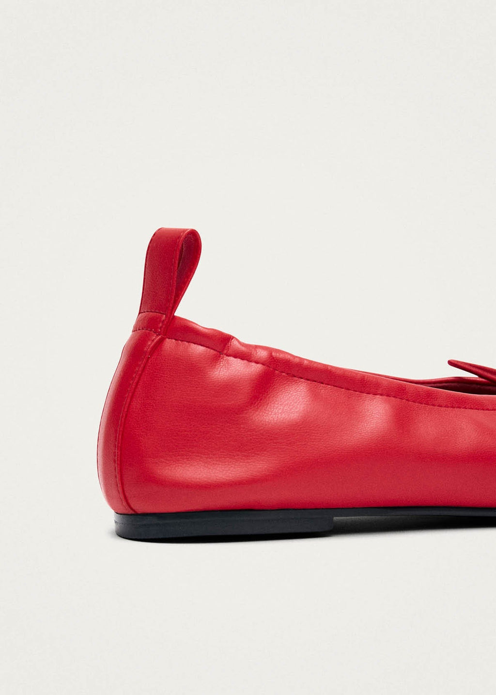 Rosalind Red Vegan Leather Ballet Flats