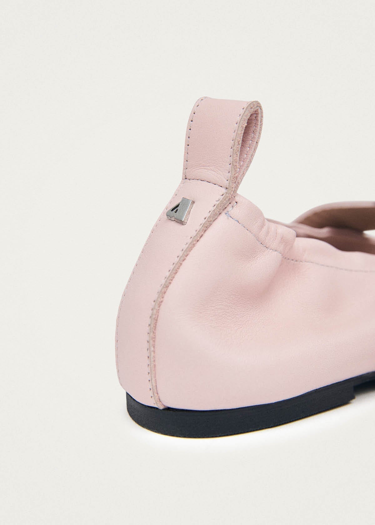 Sarea Pink Leather Ballet Flats