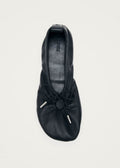Rosalind Barefoot Black Leather Ballet Flats