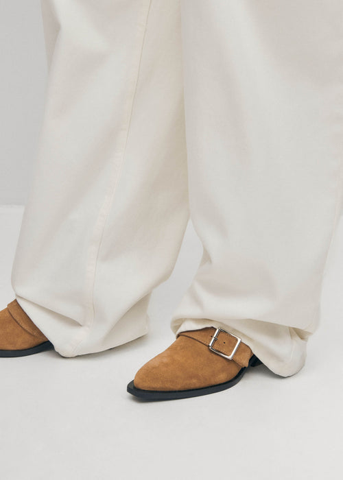 Eras Suede Tan Leather Ankle Boots