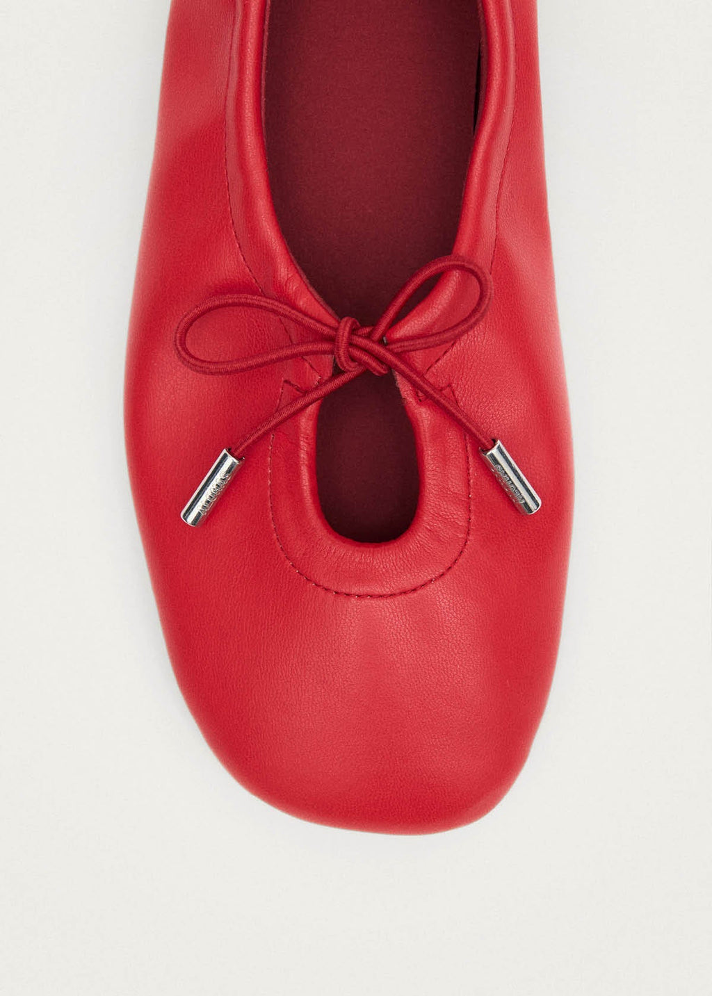 Rosalind Red Vegan Leather Ballet Flats