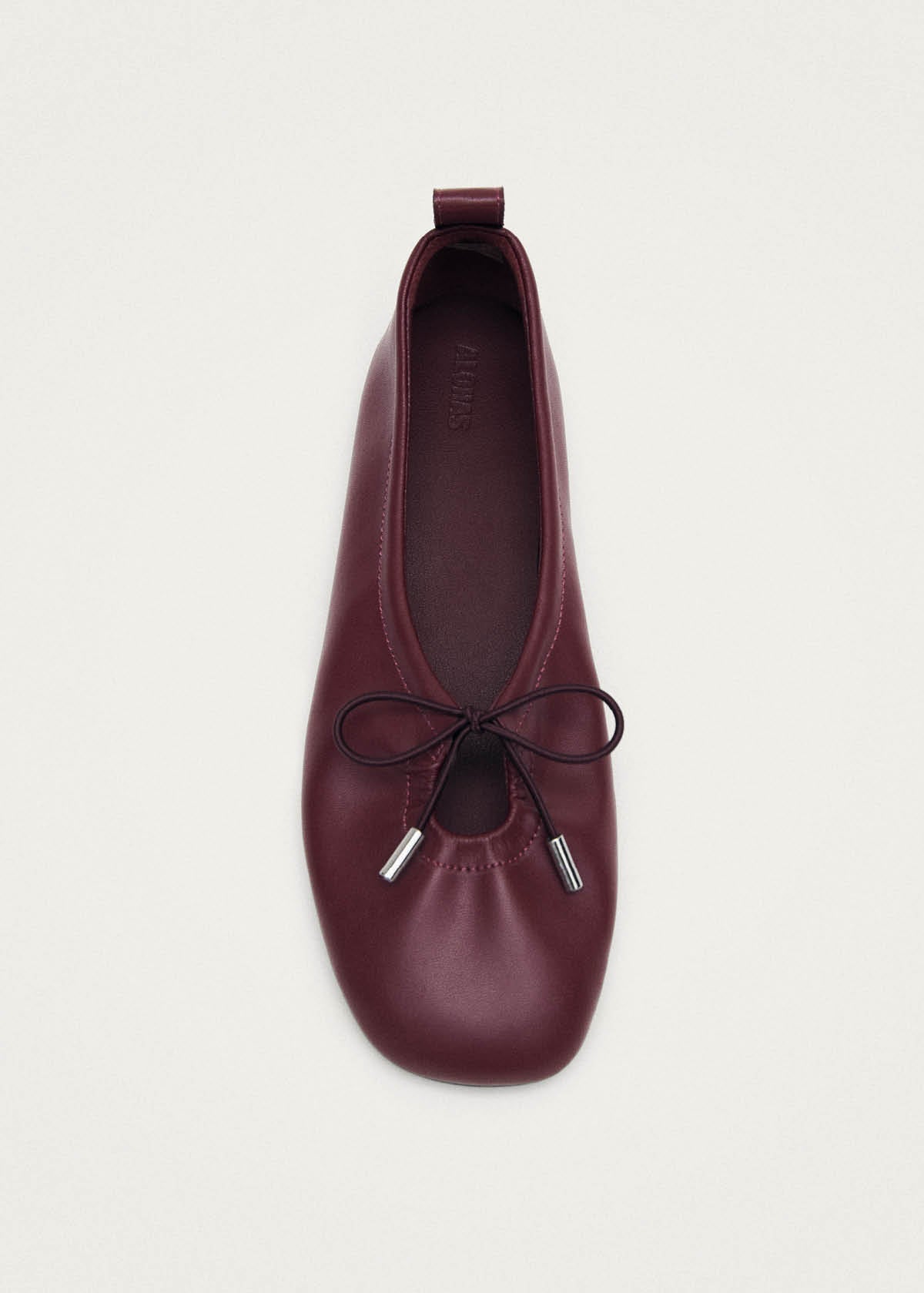 Rosalind Burgundy Vegan Leather Ballet Flats