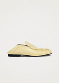 Aven Mule Patent Pale Yellow Leather Loafers