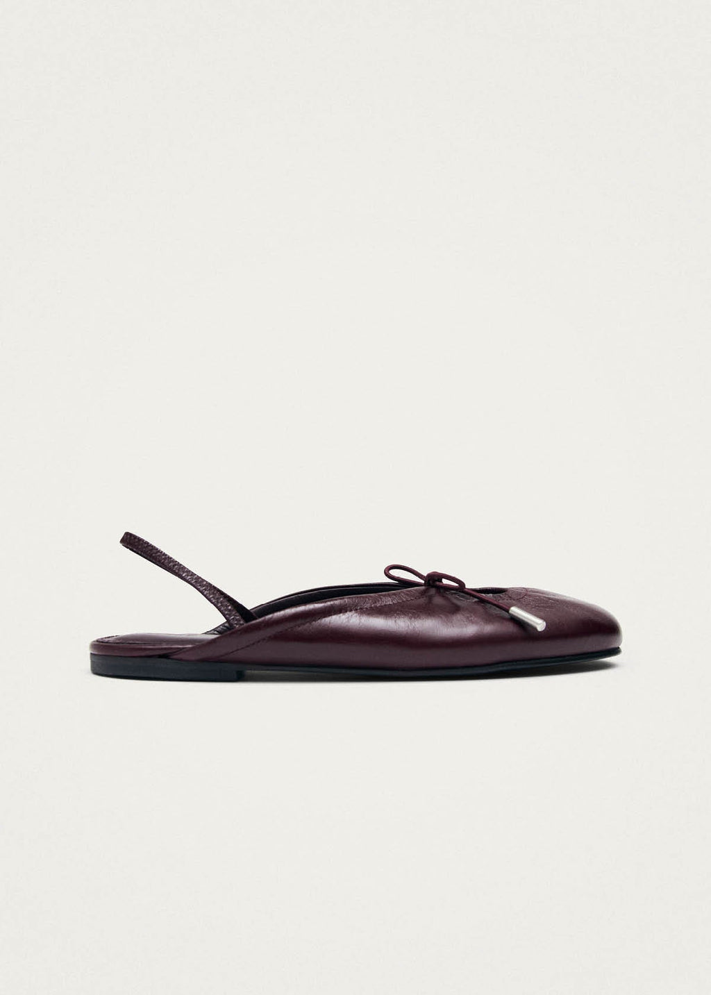 Oli Rift Burgundy Leather Ballet Flats