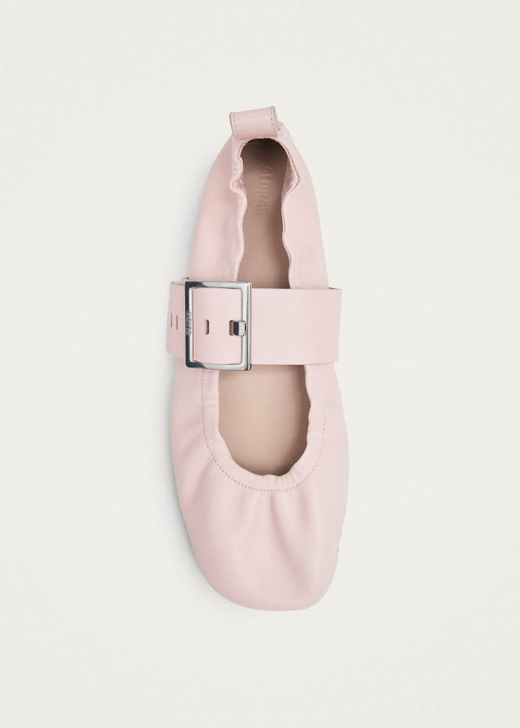 Sarea Pink Leather Ballet Flats