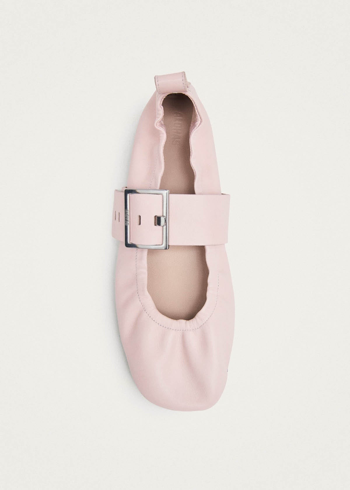 Sarea Pink Leather Ballet Flats