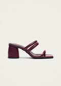 Indiana Bare Burgundy Leather Sandals