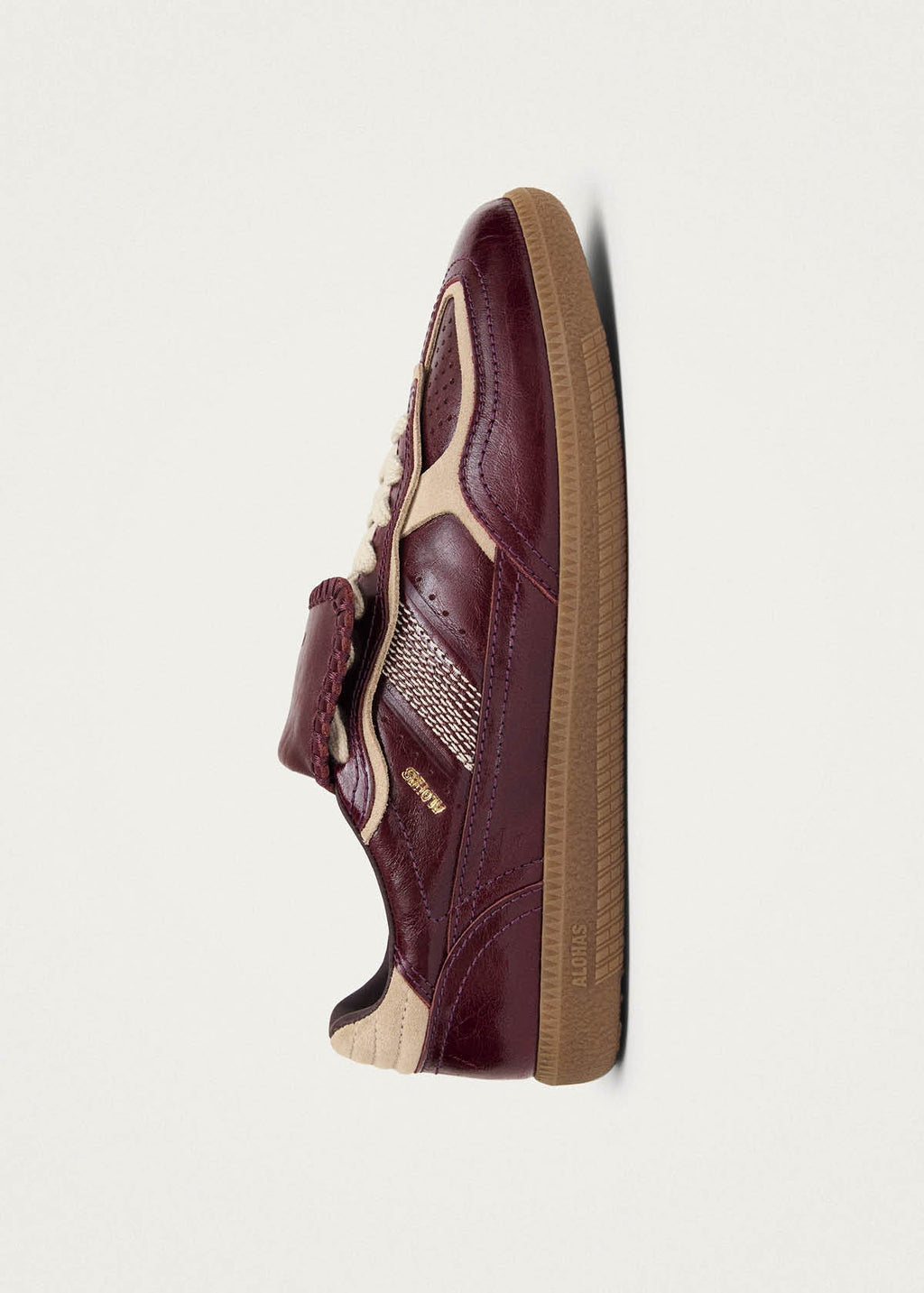 Tb.490 Club Patent Deep Burgundy Leather Sneakers