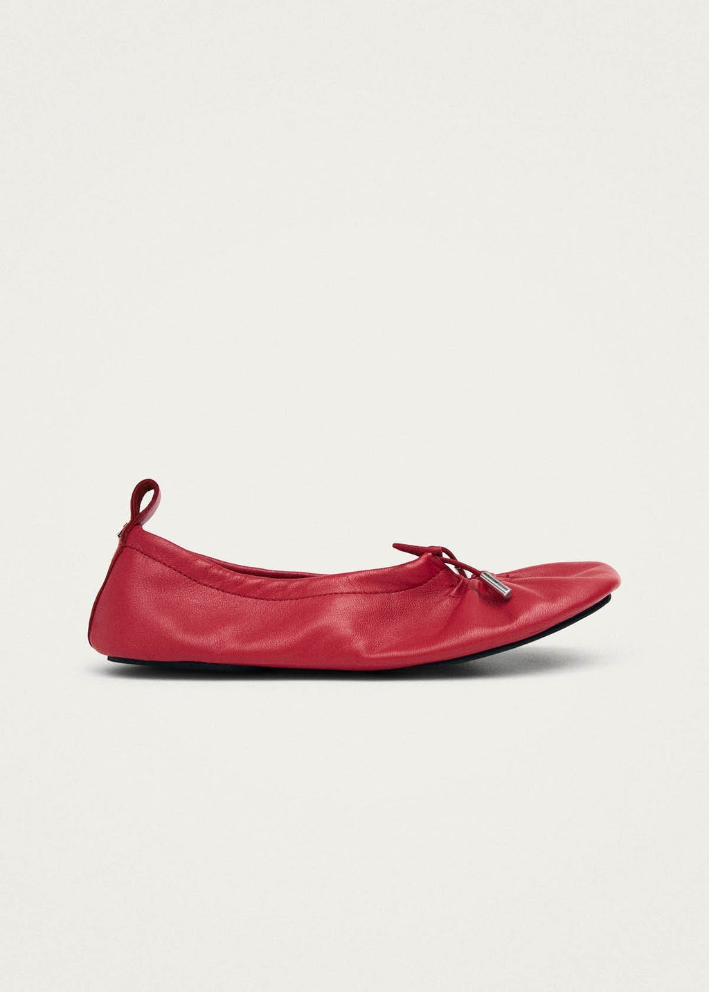 Rosalind Barefoot Red Leather Ballet Flats