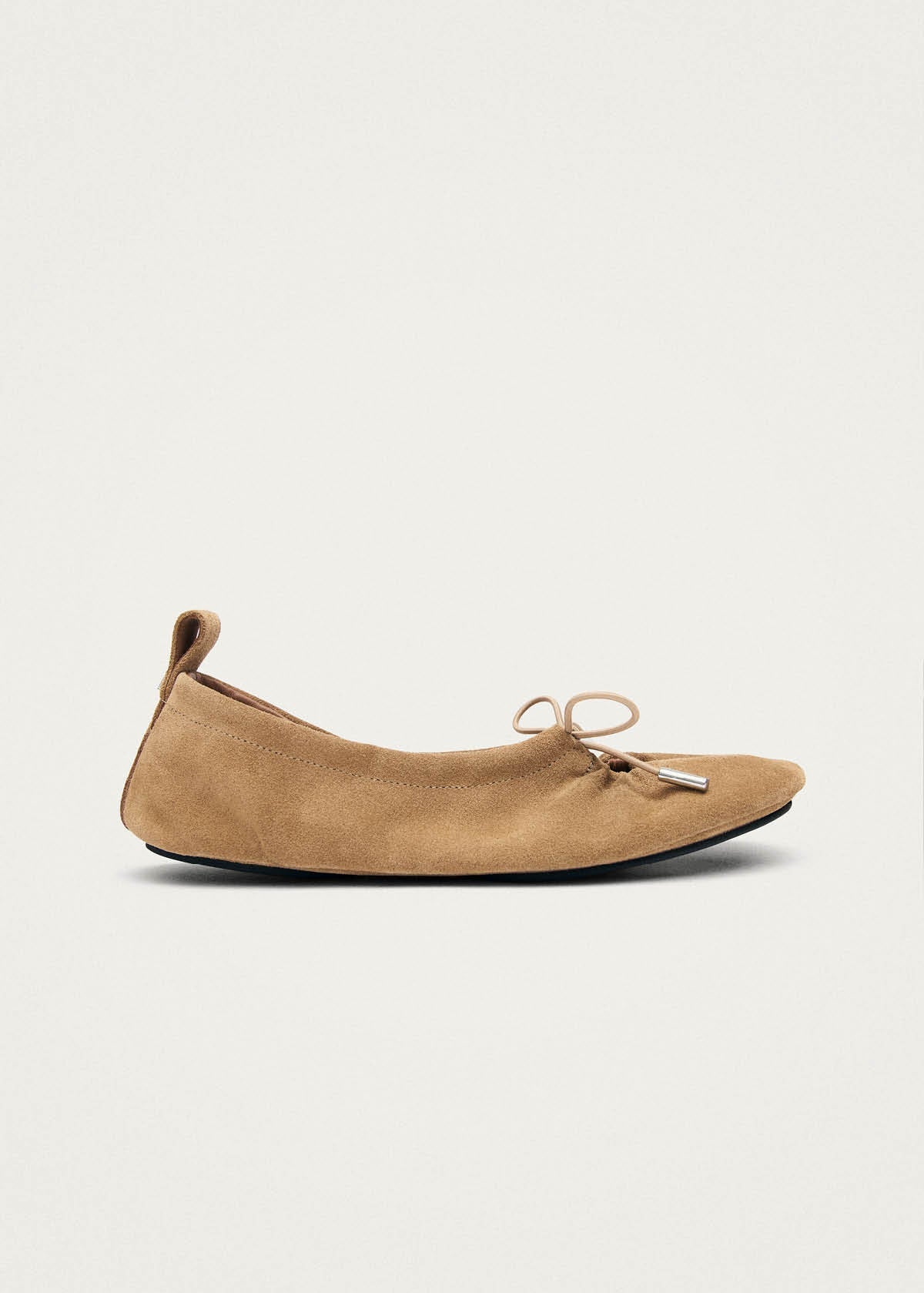 Rosalind Barefoot Suede Sand Leather Ballet Flats