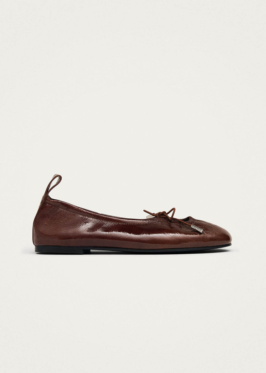 Rosalind Patent Brown Leather Ballet Flats