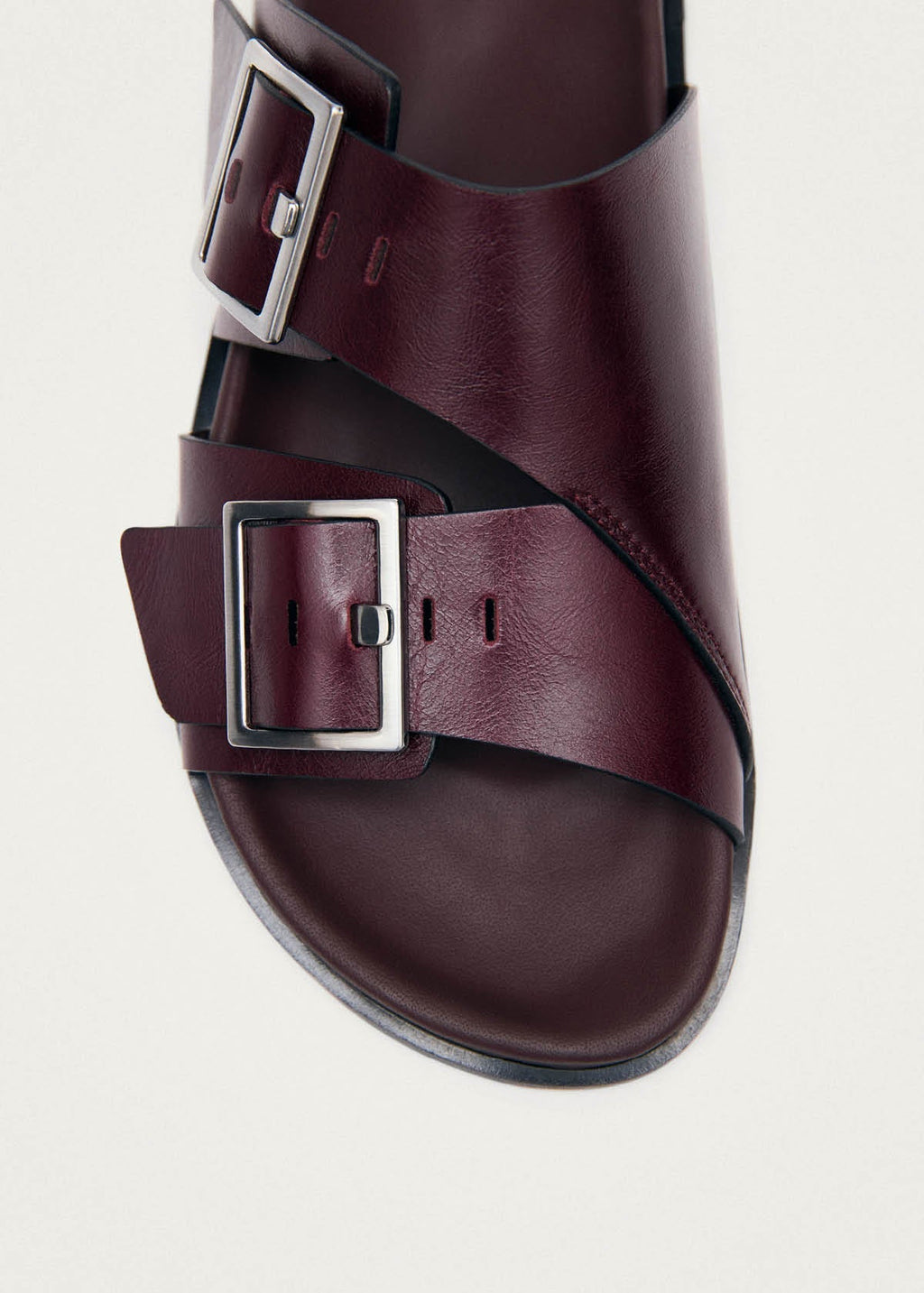 Alba Rift Burgundy Leather Sandals