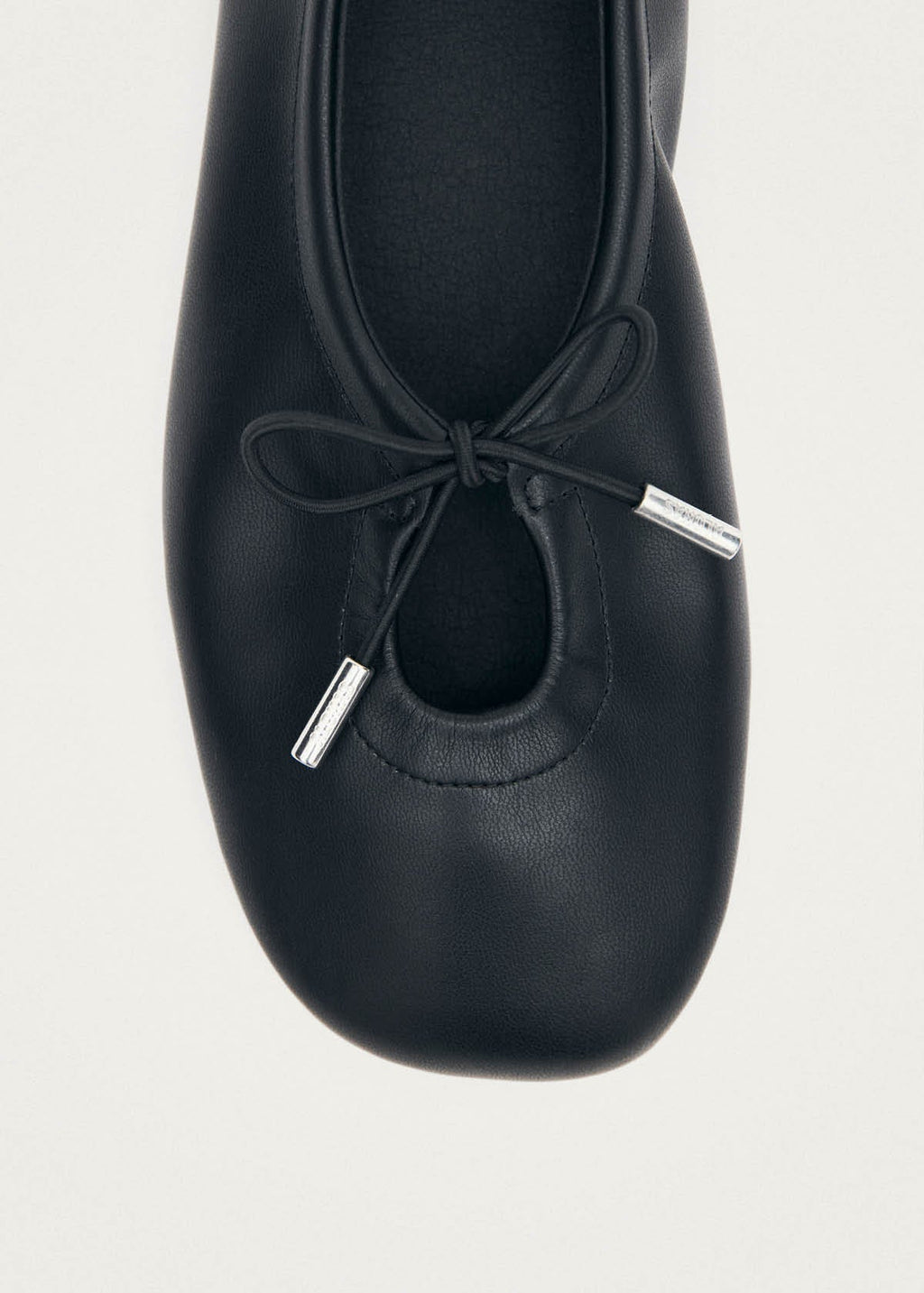 Rosalind Black Vegan Leather Ballet Flats