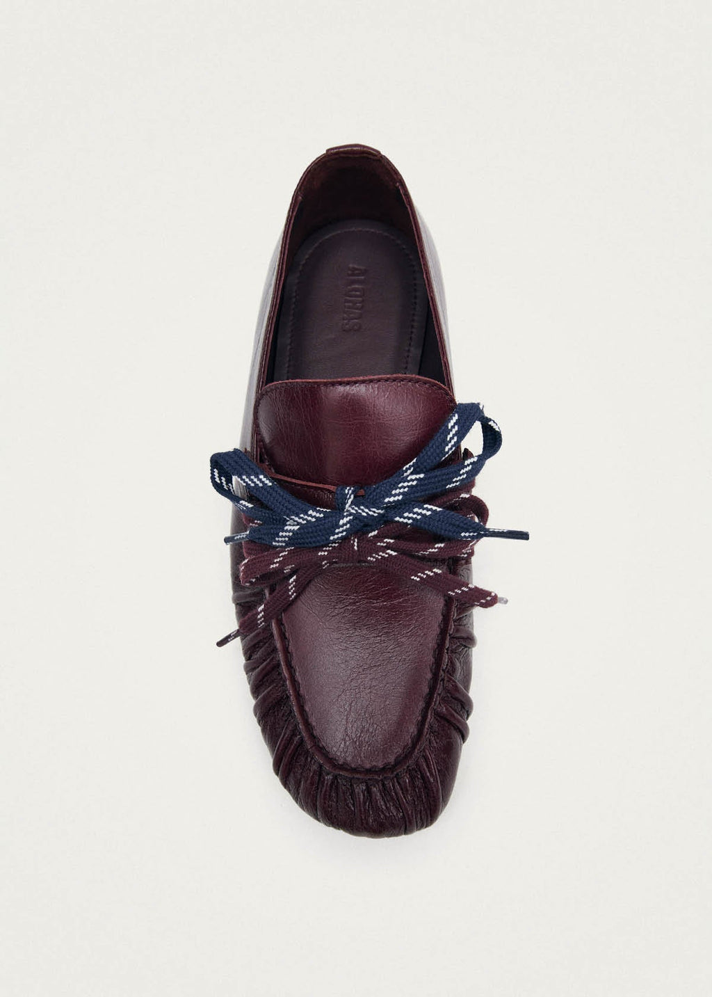 Aven Lace Rift Burgundy Leather Loafers
