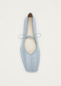 Sway Blue Leather Ballet Flats