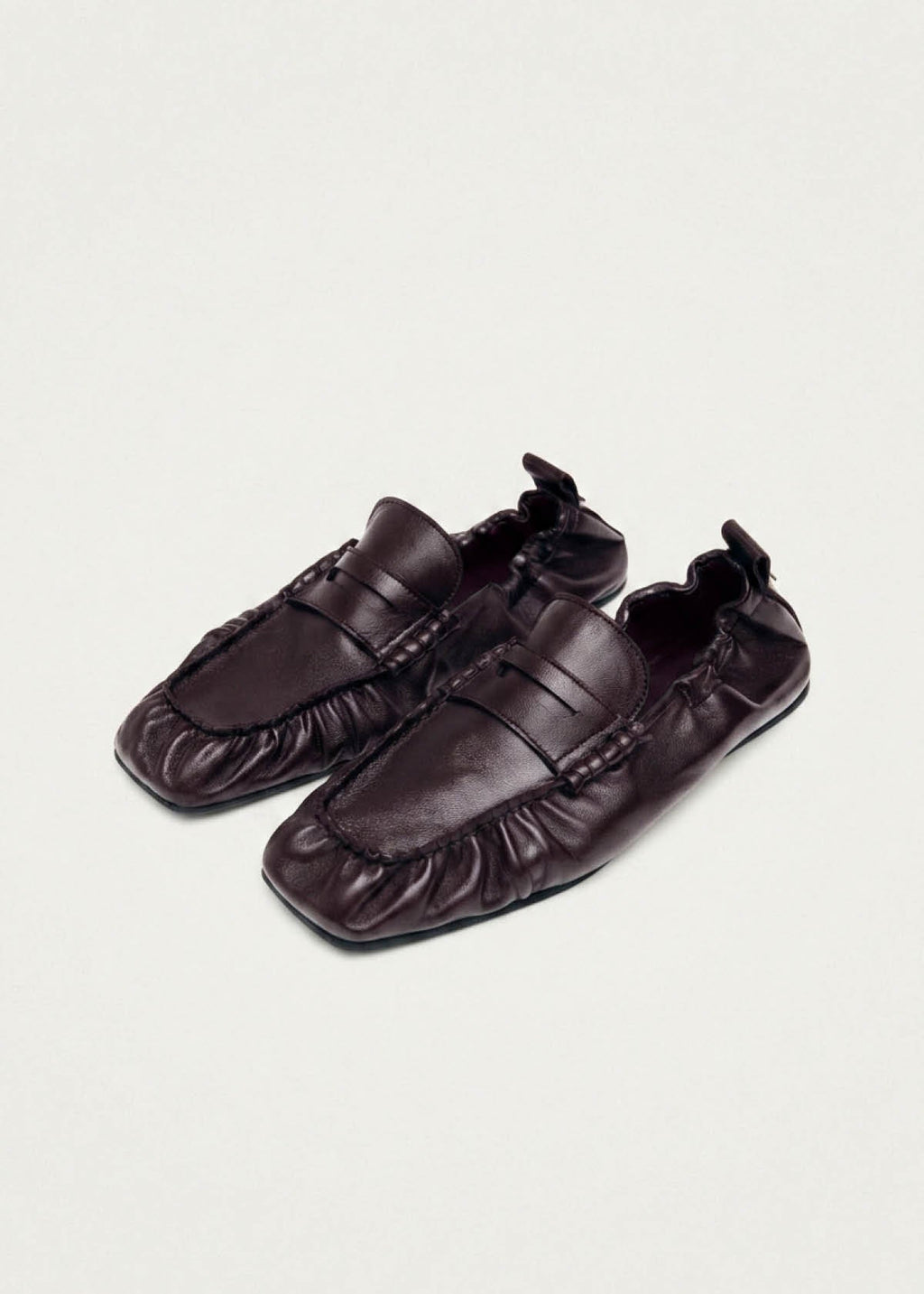 Sage Burgundy Leather Loafers