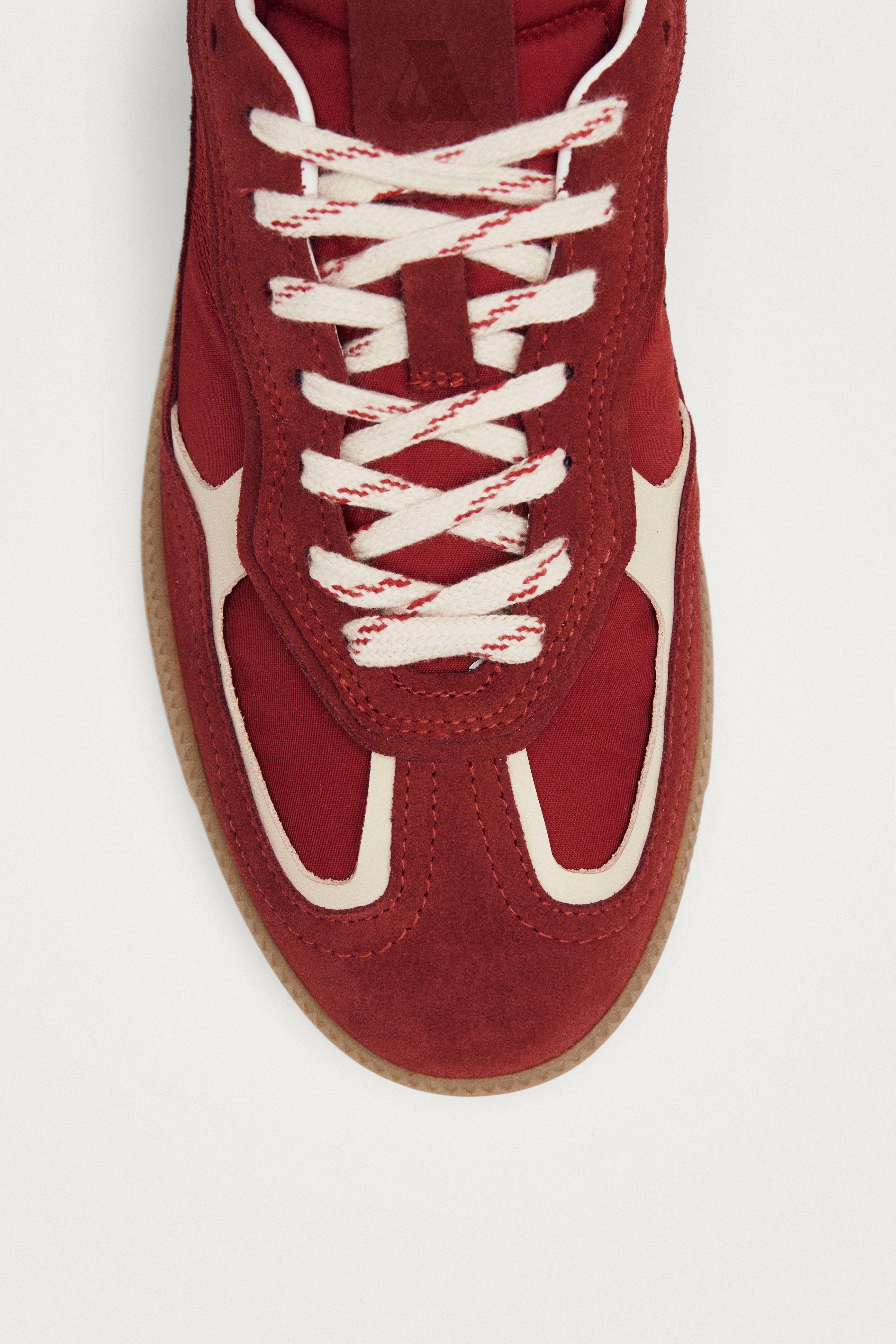 Tb.490 Rife Sheen Red Leather Sneakers