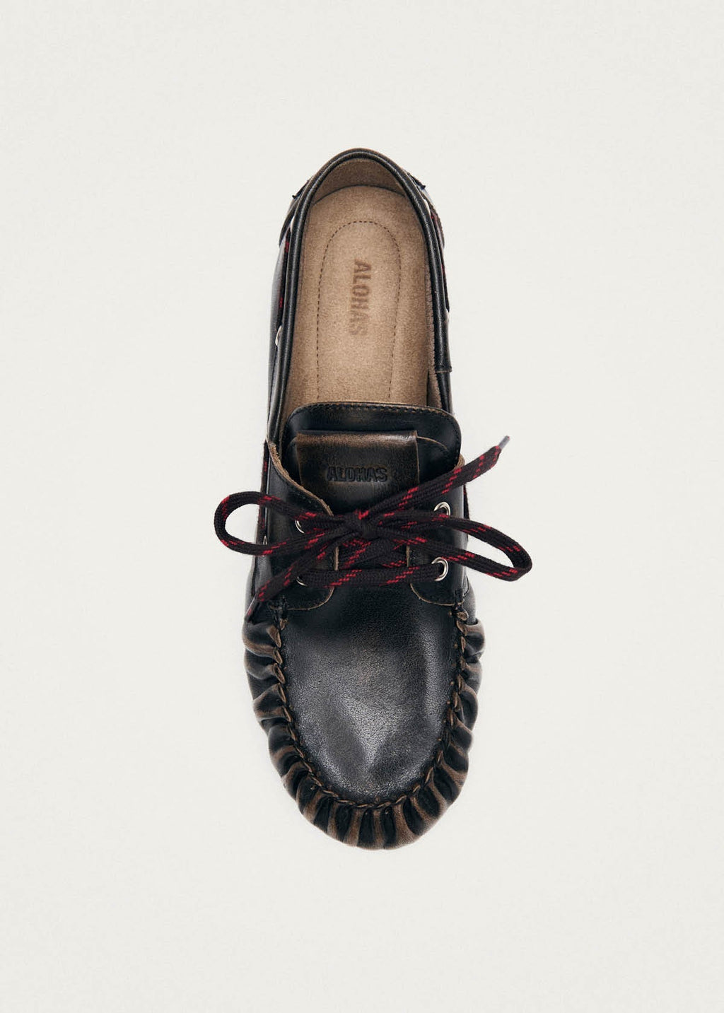 Rowan Sporty Vintage Effect Brown Leather Loafers