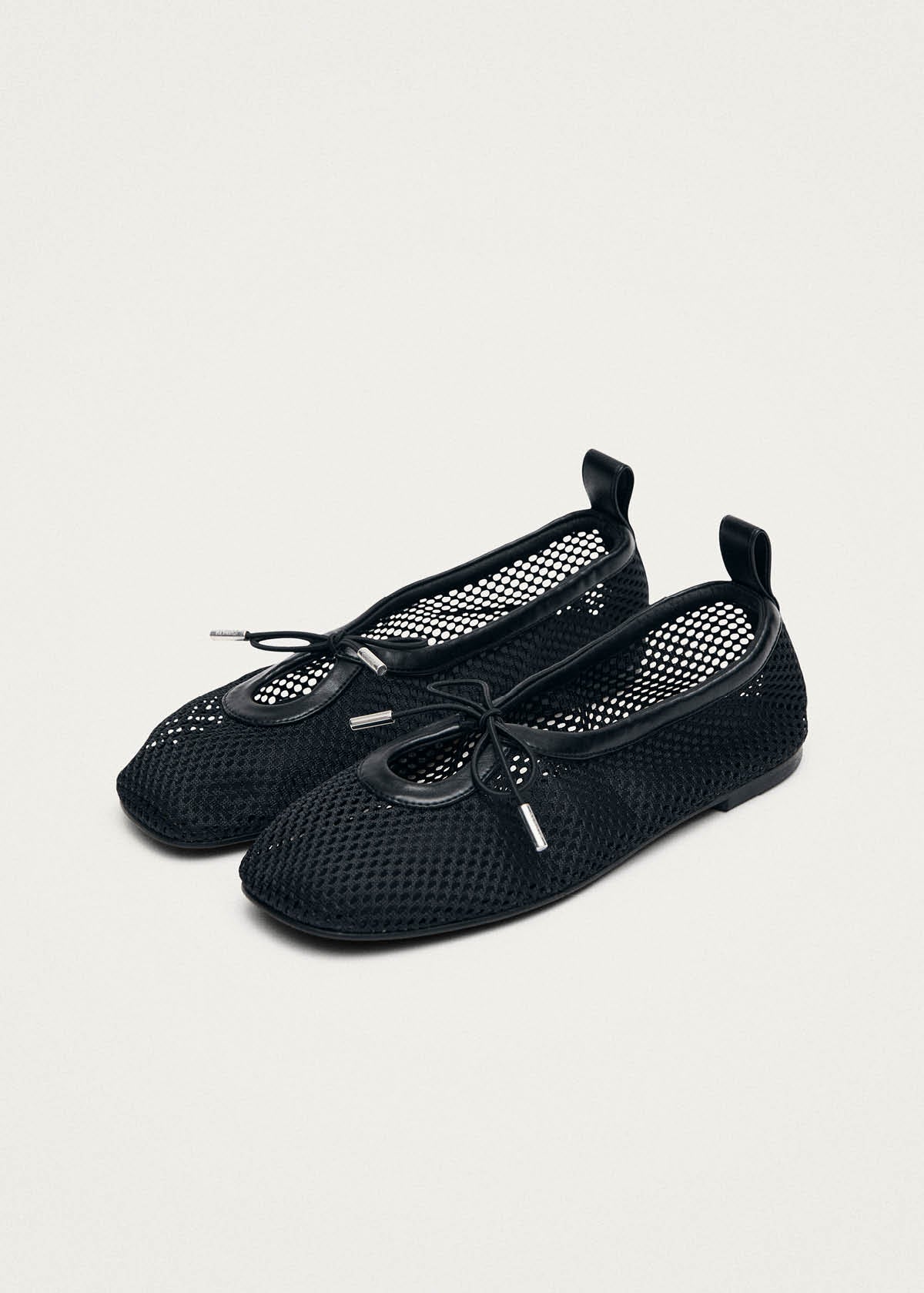 Rosalind Mesh Black Ballet Flats