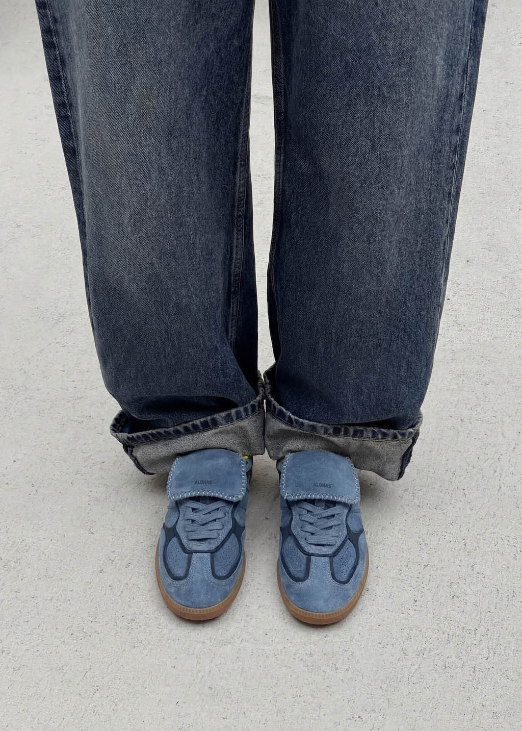 Tb.490 Club Suede Blue Leather Sneakers
